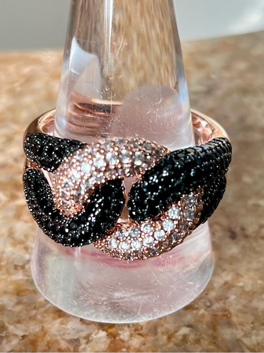 BP Untamed Sz 11 RG17443 Knot For The Faint Black Onyx RG & Hematite Ring